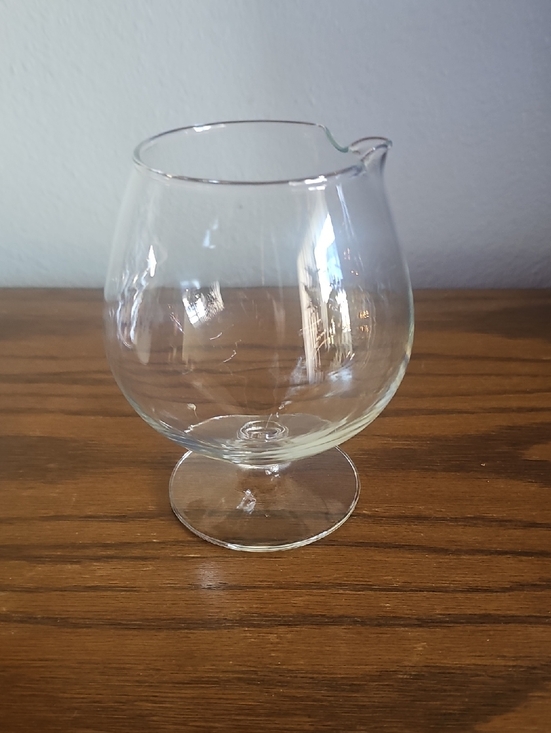 Other - Clear Glass Brandy Snifter with Pour Spout Tote 3
